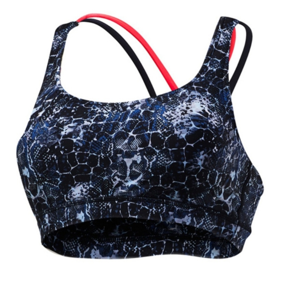 TYR Women's Serpiente Jopo Swim Top Snake Print Size XS Removable Pad NWT